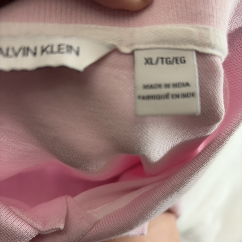Calvin Klein Women's Pink Preppy 2 Button Front Shirt XL Collared Y2K 90s Retro - Picture 9 of 10
